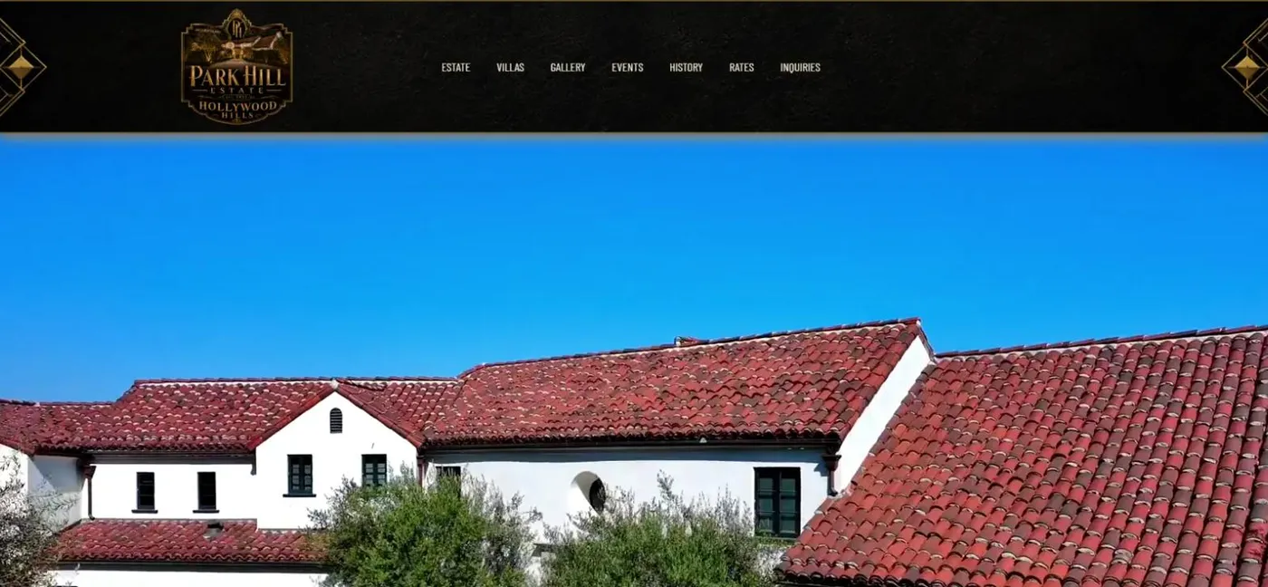 Park Hill Estate homepage, designed and built by VegasBusinessAI